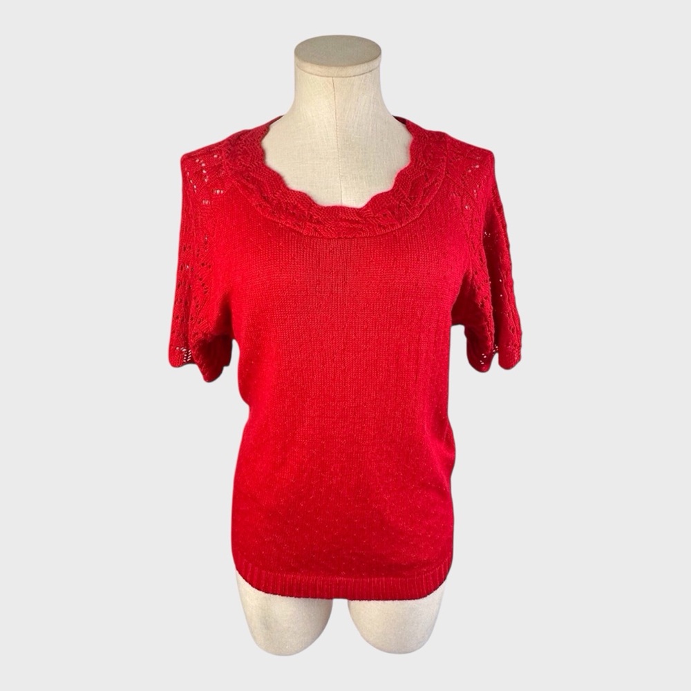 Sara Morgan Open Knit Lightweight‎ Sweater
